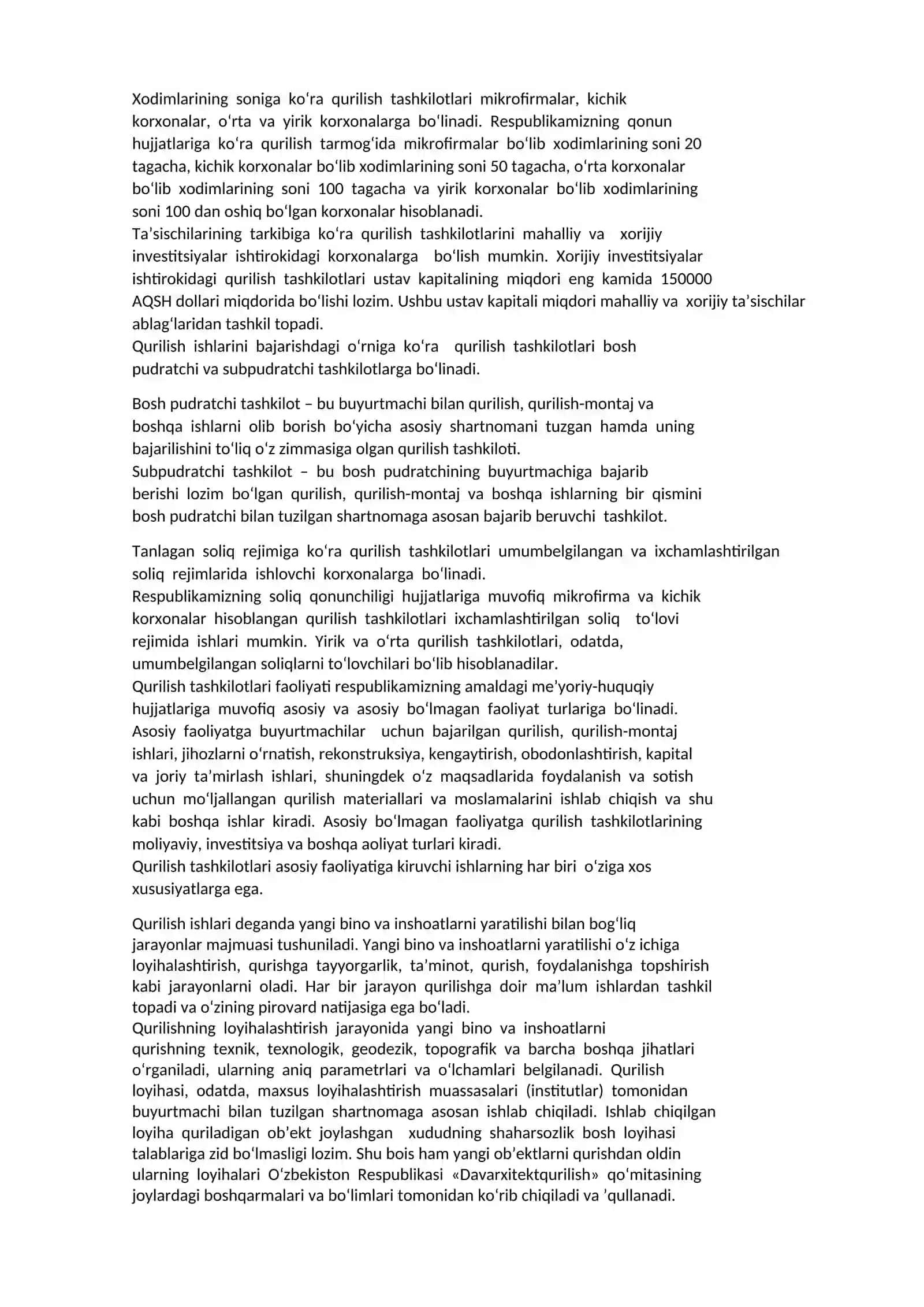 Qurilish tashkilotlarida buxgalteriya hisobini tashkil etish 2