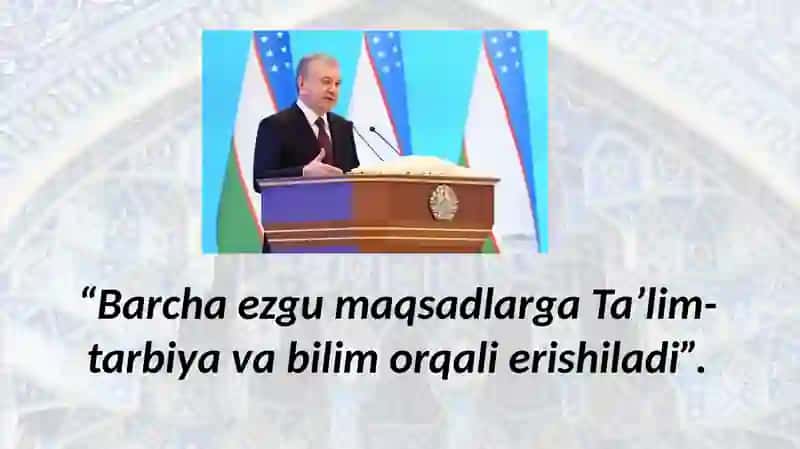 NAJOT – TA’LIMDA, NAJOT – TARBIYADA,NAJOT – BILIMDA”G‘OYASI 2
