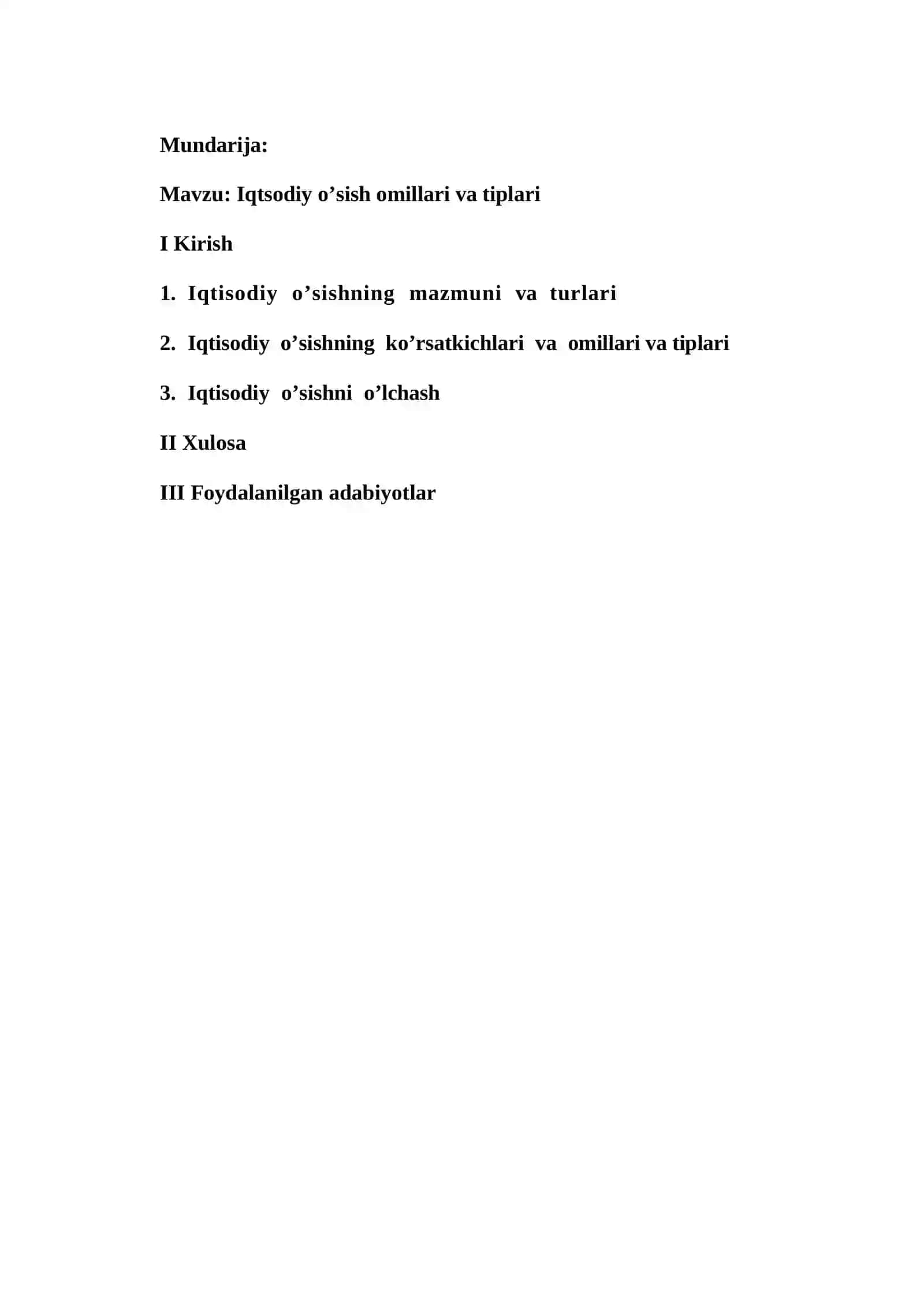 MAQROIQTISODIYOT KURS ISHLARI 2
