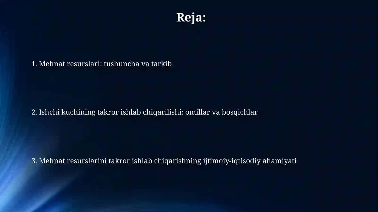 Yalpi ishchi kuchi va uni takror ishlab chiqarish 2