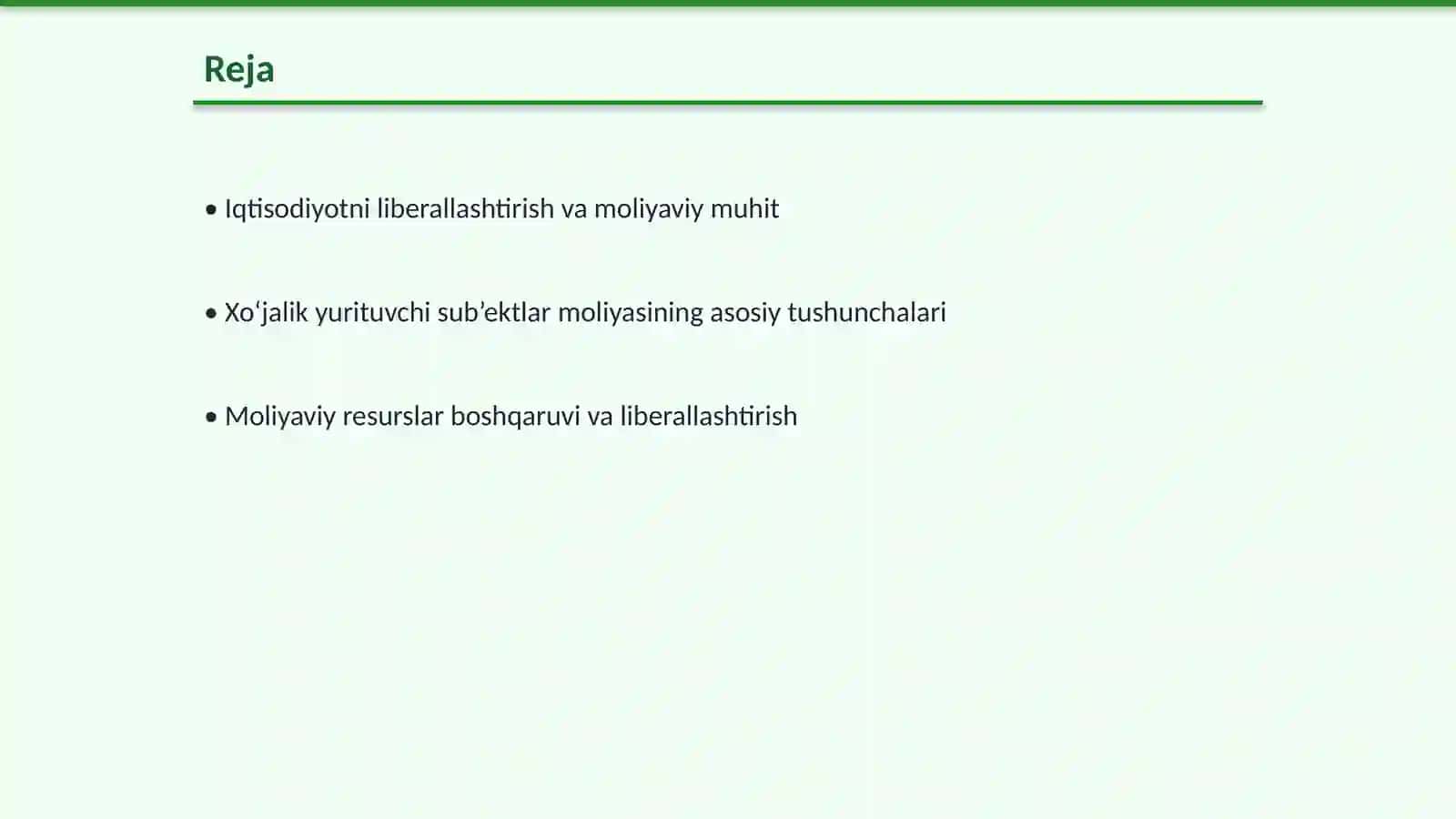 Iqtisodiyotni liberallashtirish sharoitida xo‘jalik yurituvchi sub’ektlar moliyasining mohiyati va funksiyalari 2