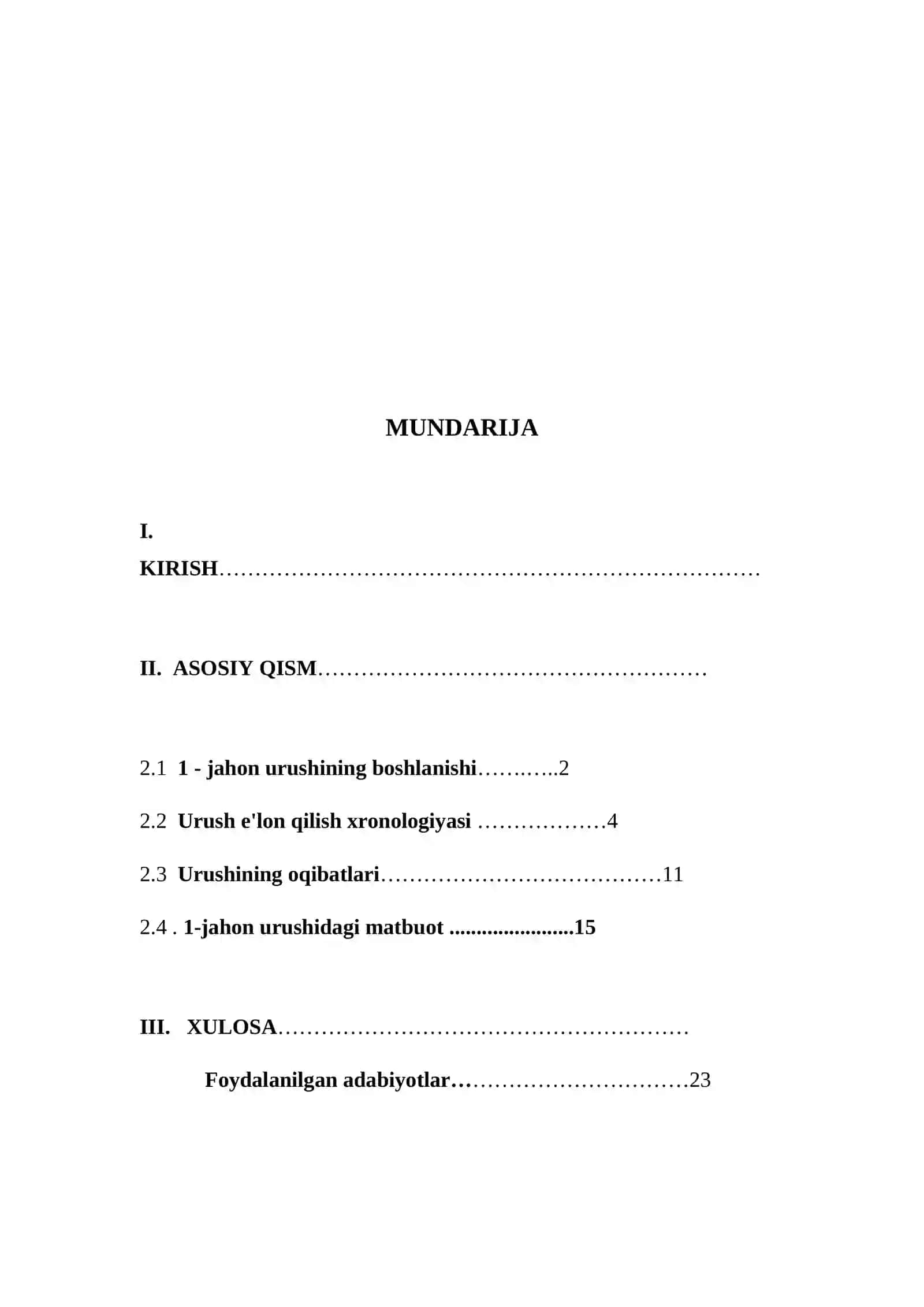 Birinchi jahon urushi va matbuot 2
