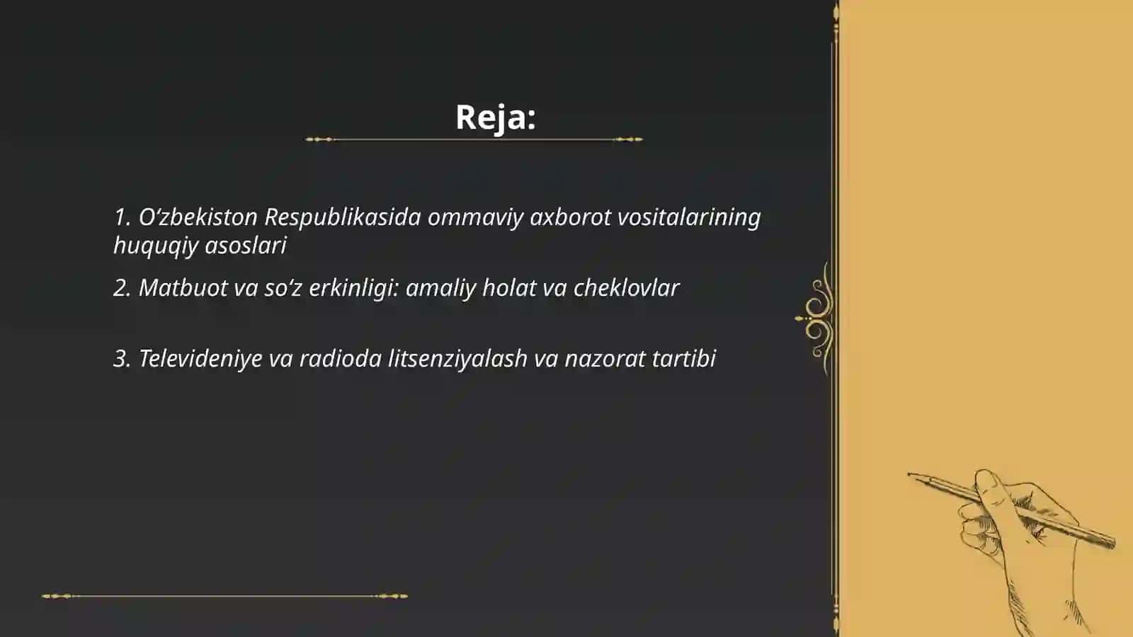Oʻzbekiston Respublikasida ommaviy axborot vositalarining faoliyati 2