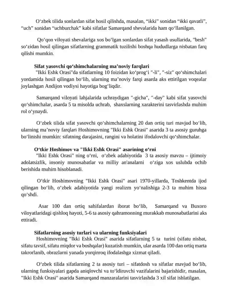OʻTKIR HOSHIMOV IKKI ESHIK ORASI 2