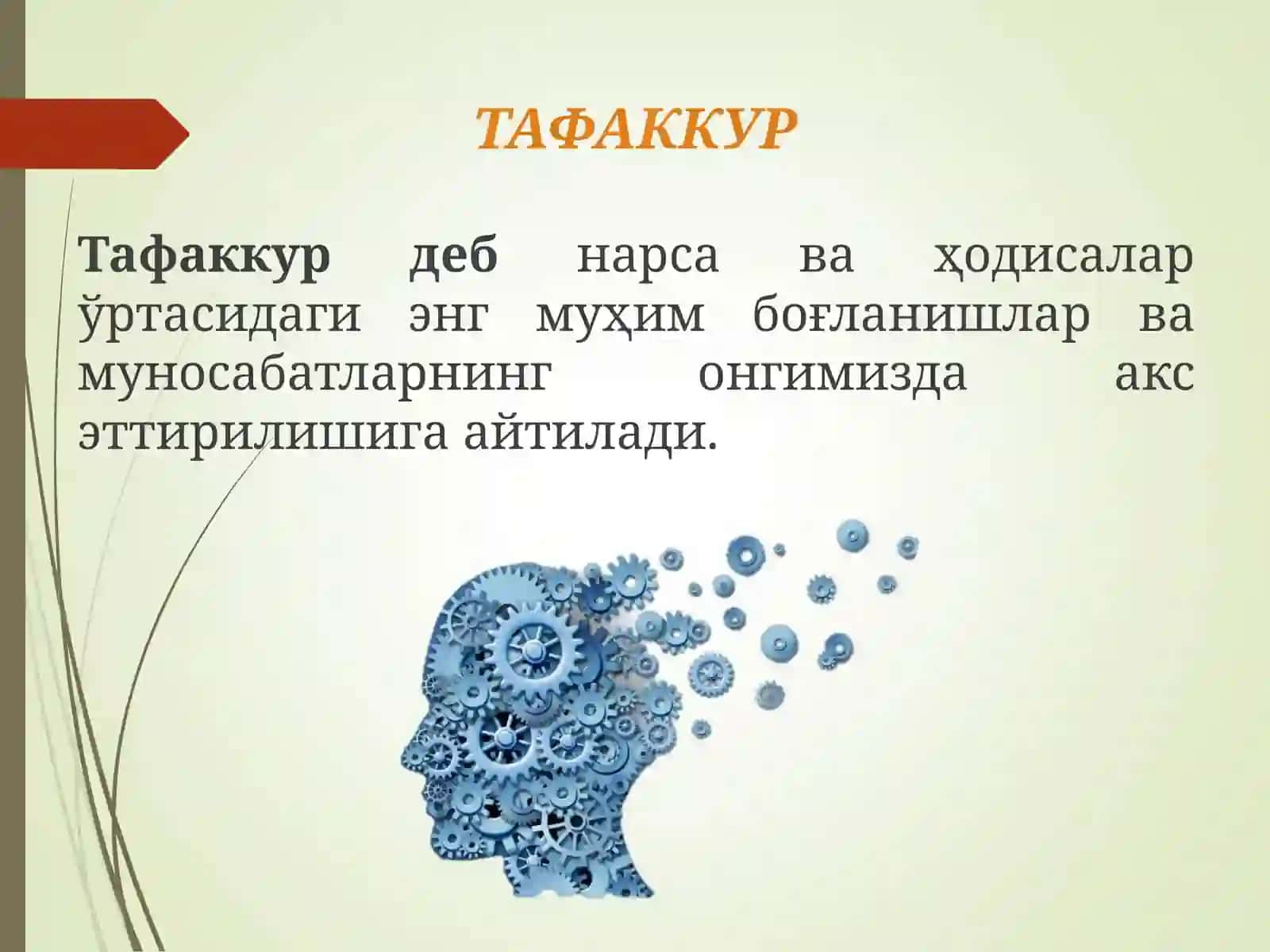 Тафаккур тушунчаси ва патологияси 2