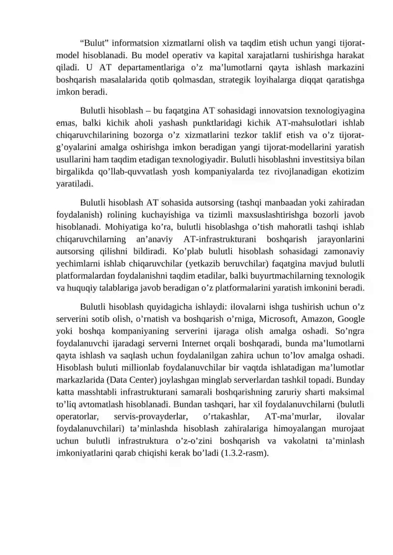 13-mavzu. Bulutli va blokcheyn texnologiyalari bilan ishlash 2