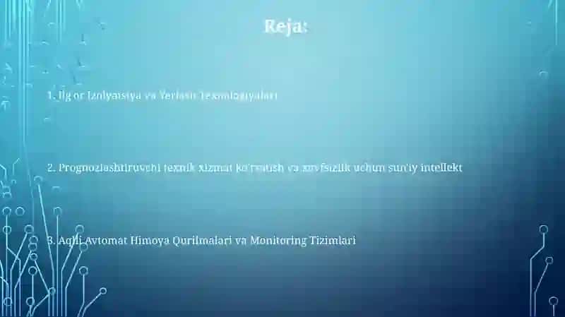 Aqlli Avtomat Himoya Qurilmalari va Monitoring Tizimlari 2
