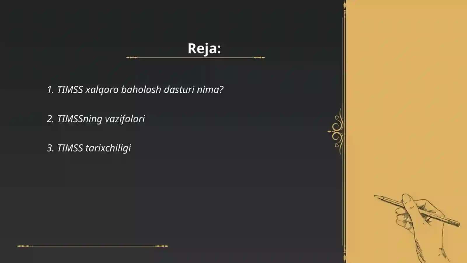 TIMSS xalqaro baholash dasturi 2