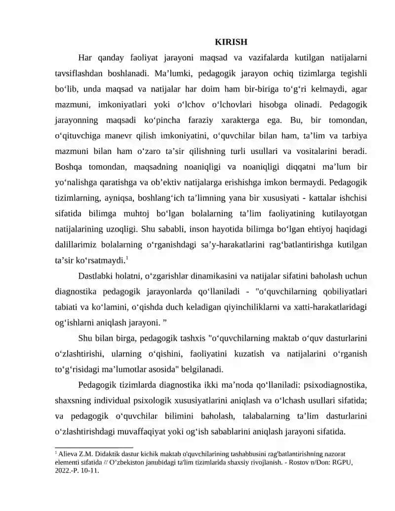 ONA TILIDAN OʻQUVCHILAR BILIMINI BAHOLASH MAZMUNI VA MEZONLARI 2