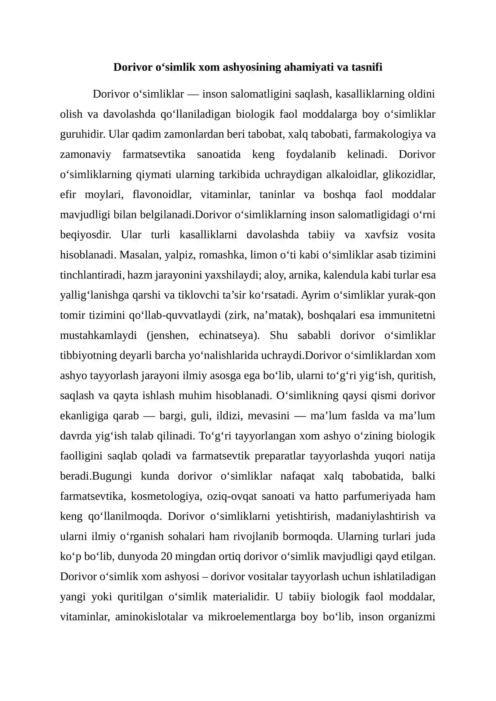 Dorivor xom ashyo zararkunandalari xamda ularga qarshi kurash chora-tadbirlari 2