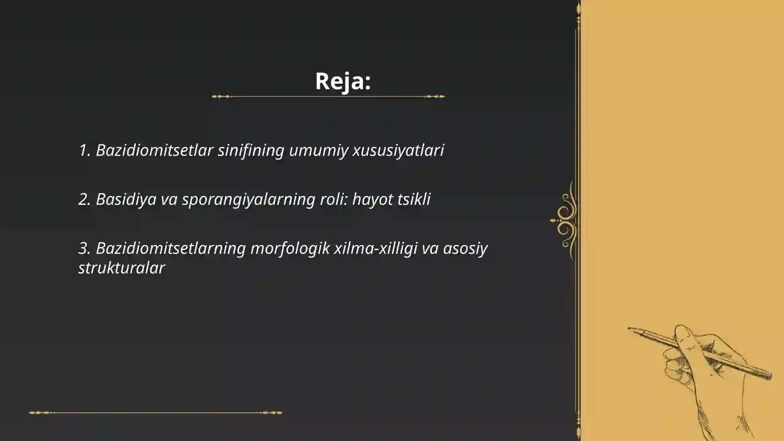 Bazidiomitsetlar sinifining asosiy vakillari va ularning ahamiyati 2