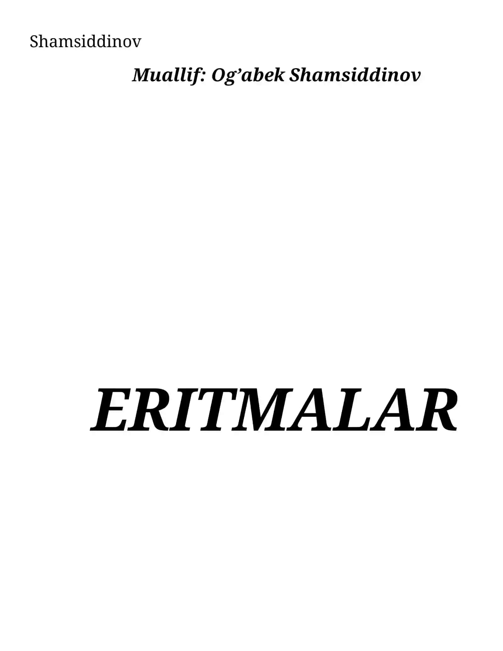 Eritmalar 2