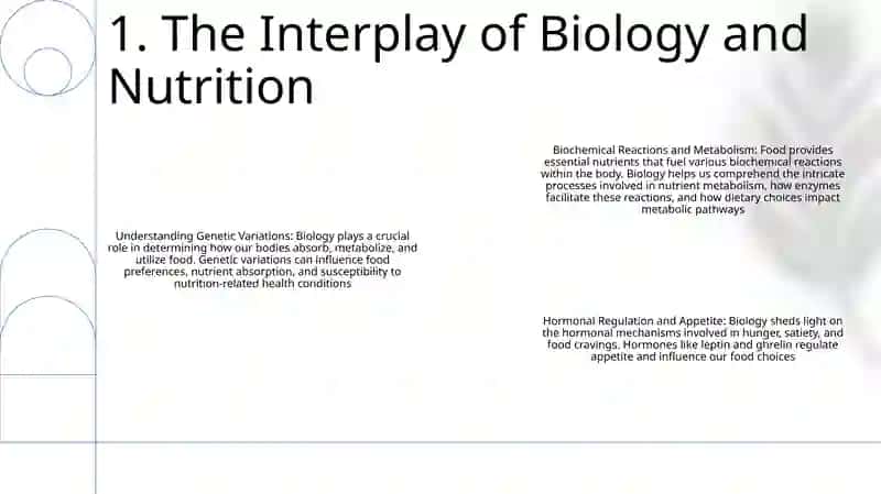 The Role Of Biology In The Of Food 2