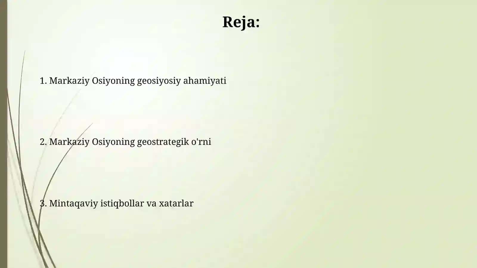 O‘rta Osiyo mintaqasining geosiyosiy va geostrategik o‘rni 2