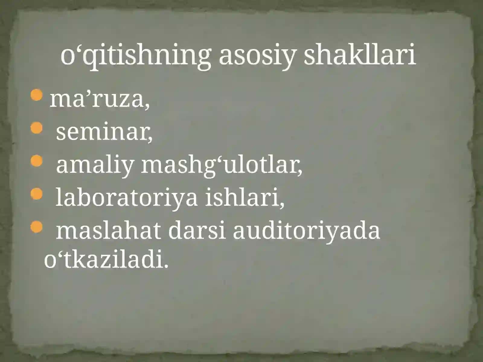 Talabalarning mustaqil ishlarini tashkil etish 2