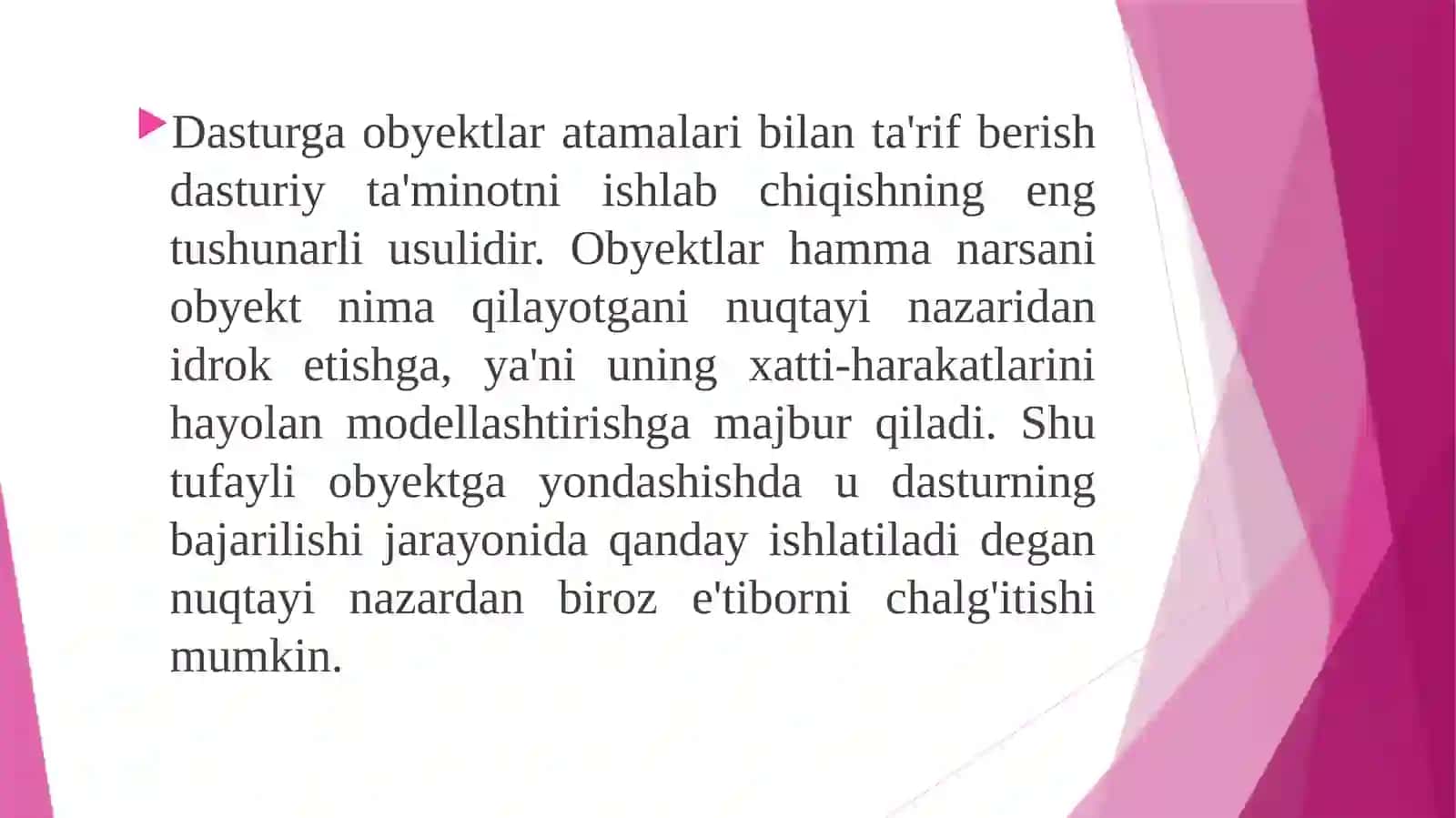 Dasturlash asoslari 2