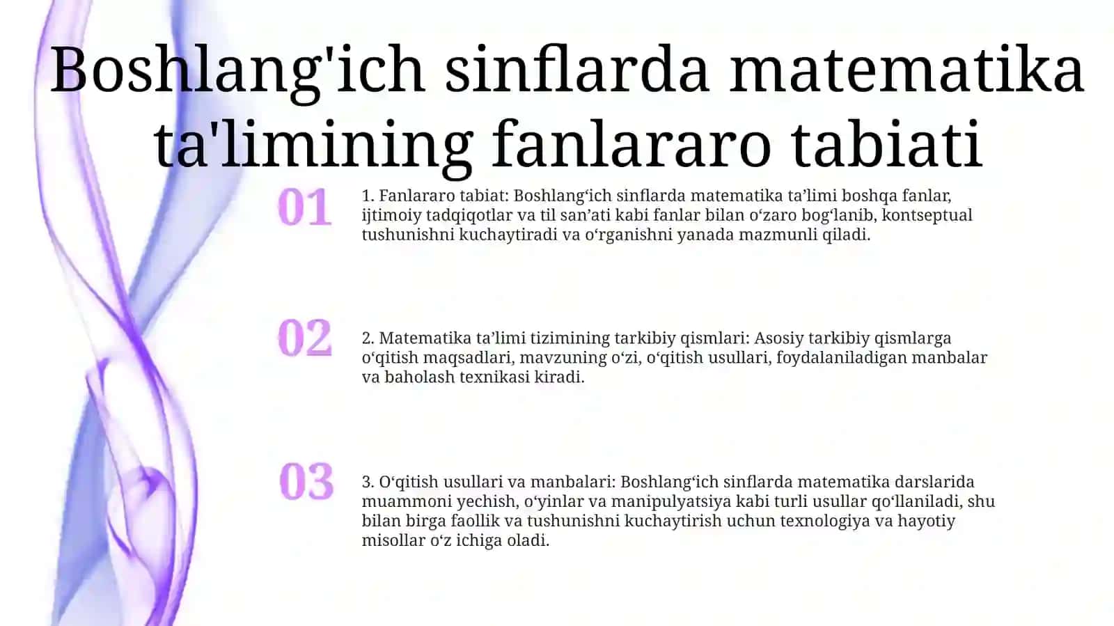 BoshlangʻIch Sinflarda Matematika OʻQitish Metodikasi 2