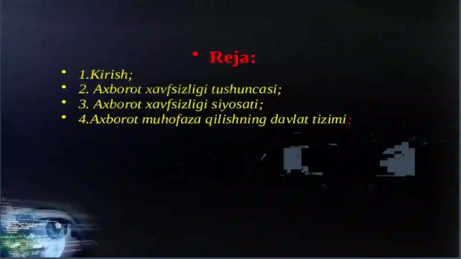 Zarur bo'lgan Axborot xavfsizligi tushunchasi 2