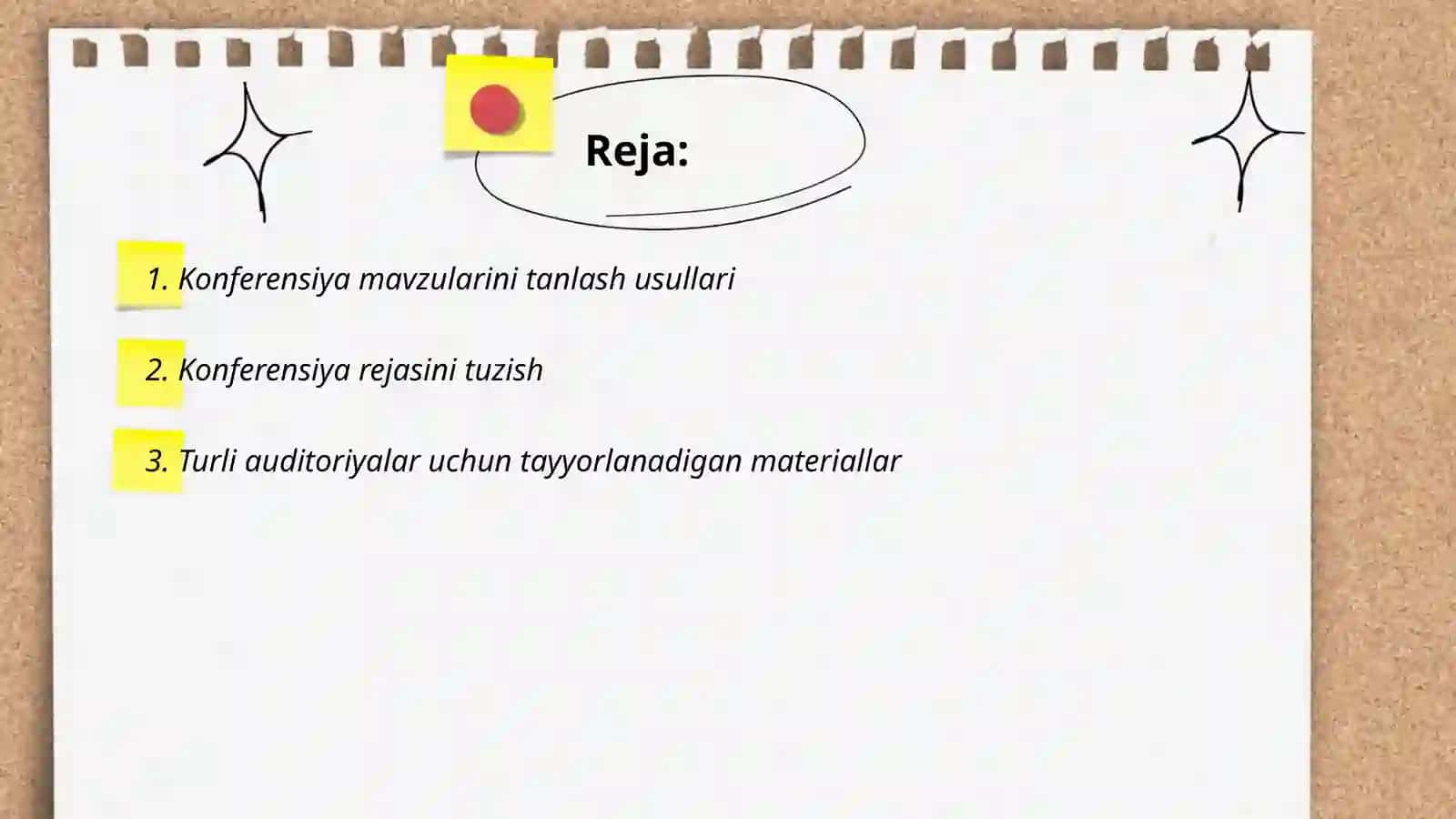 Konferensiya mavzularini tanlash usullari 2