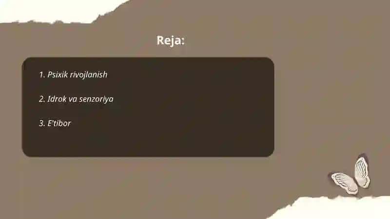 Bolalar pisixalogiyasi fanining asosiy kategoriyalari 2