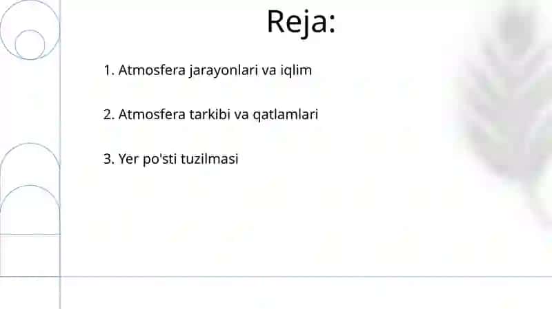 Yer atmosferasi va kora 2