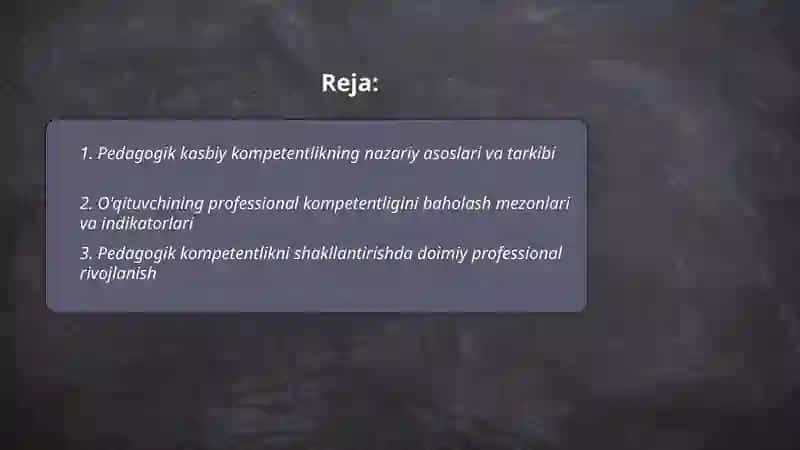 Pedagogik kasbiy kompetentlik va kreativlik 2