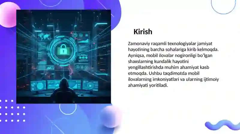 Mobil ilovalar yordamida nogironligi bo‘lgan shaxslarga xizmat ko‘rsatish imkoniyatlari 2