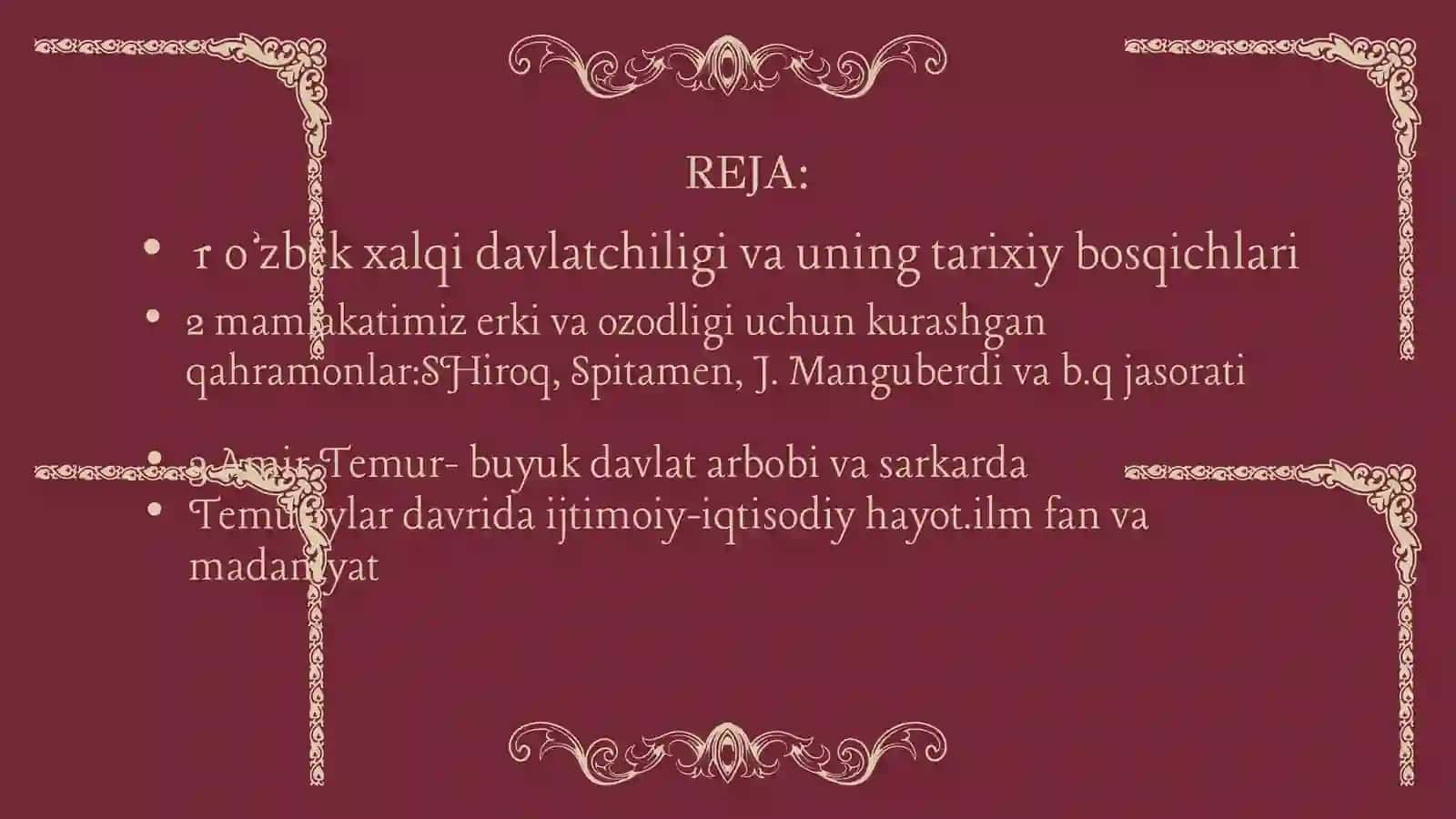 O’ZBEKISTONDA MUSTAQILLIK G’OYALARINING TARIXIY ASOSLARI 2