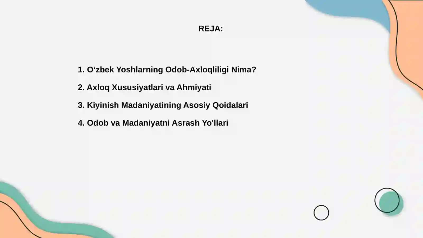 Oʻzbek Yoshlarning Odob-Axloqliligi va Kiyinish Madaniayati 2