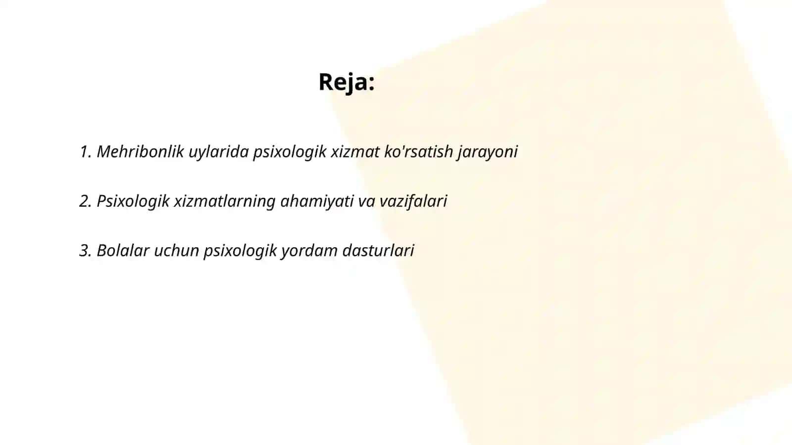 Mehribonlik uylarida psixologik xizmat 2