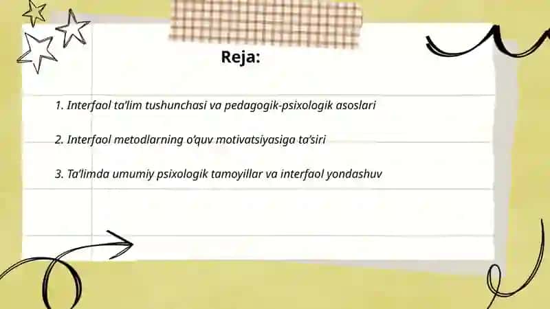 Interfaol ta’lim usullarining pedagogik-psixologik asoslari 2