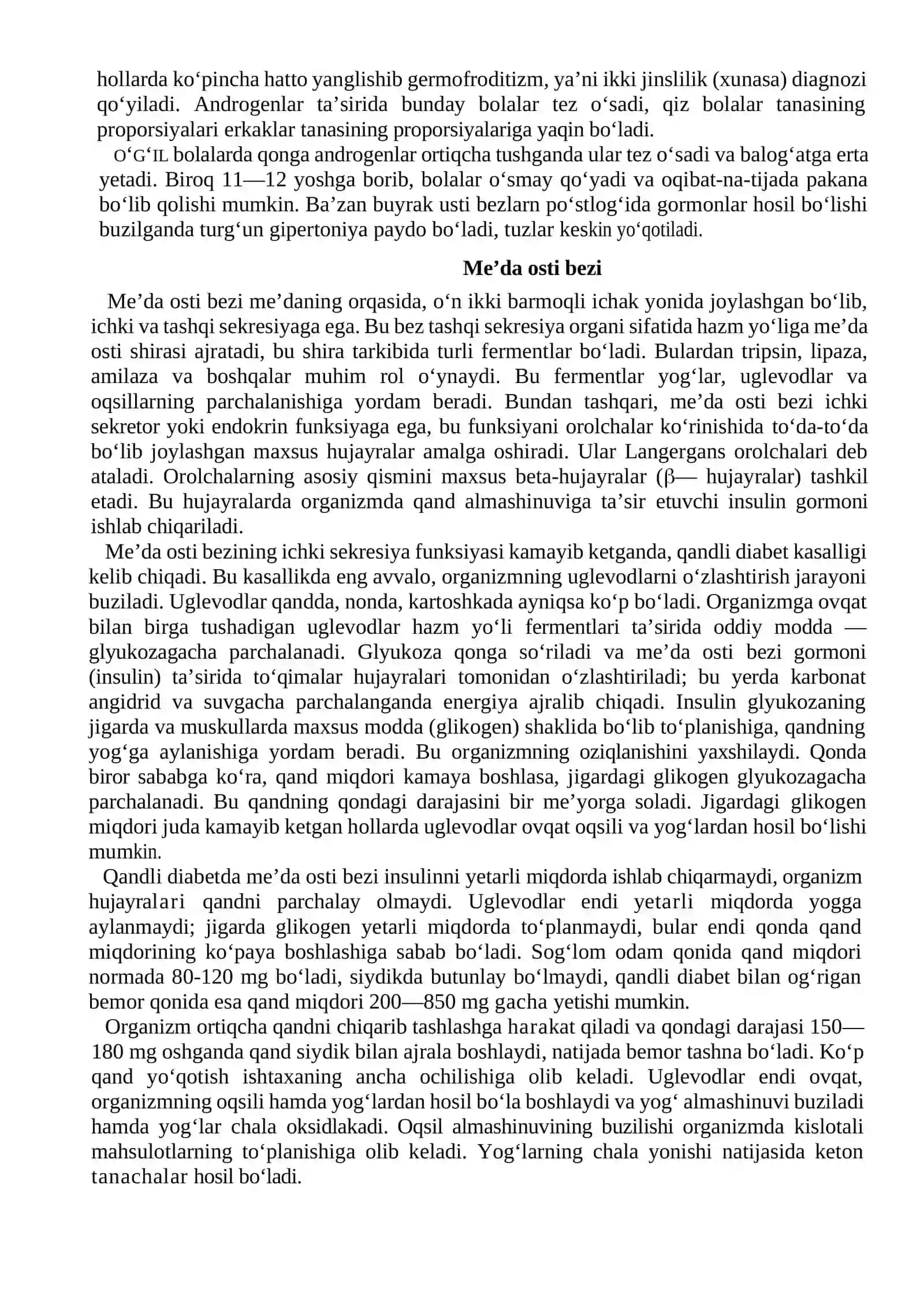 Buyrak usti bezlari va Me’da osti bezi 2