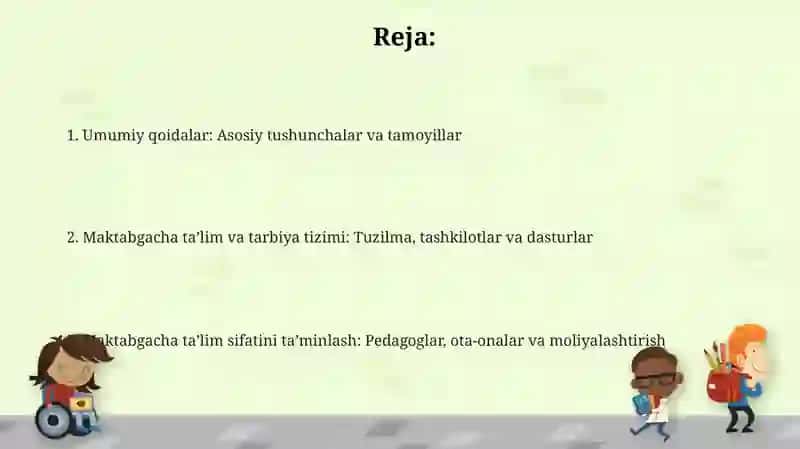 Maktabgacha ta'lim va tarbiya to'g'risidagi qonun 2