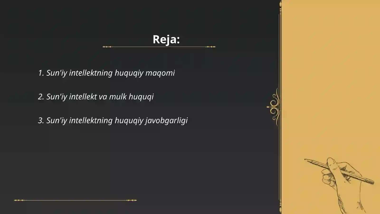 Sun’iy intelektning fuqorolik huquqidagi tutgan o’rni 2