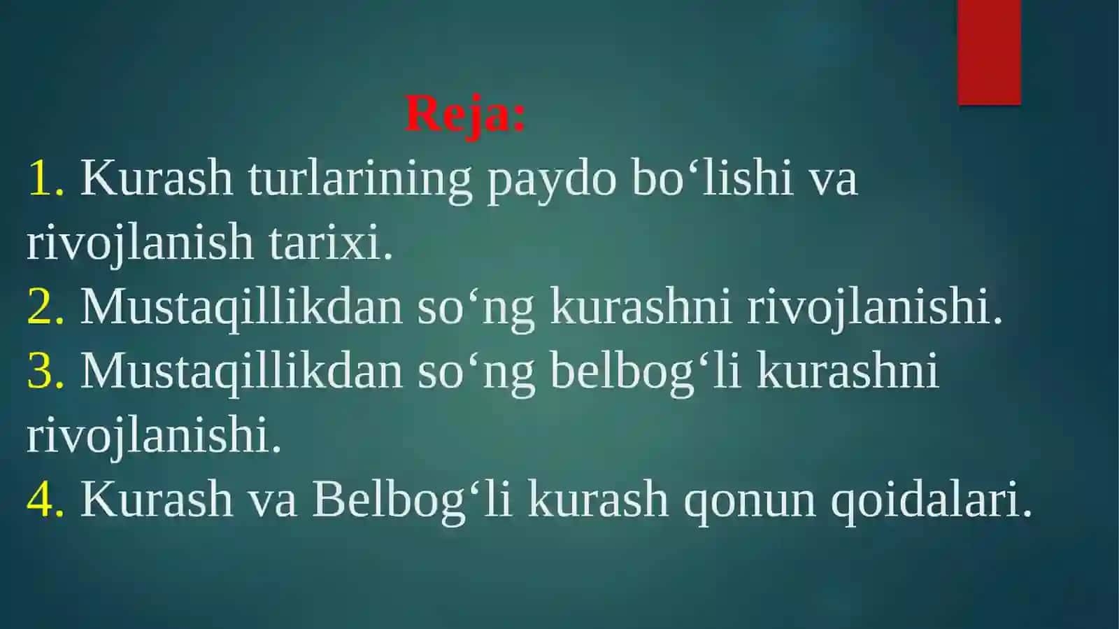 Milliy kurash va belbog‘li kurashi rivojlanish tarixi 2