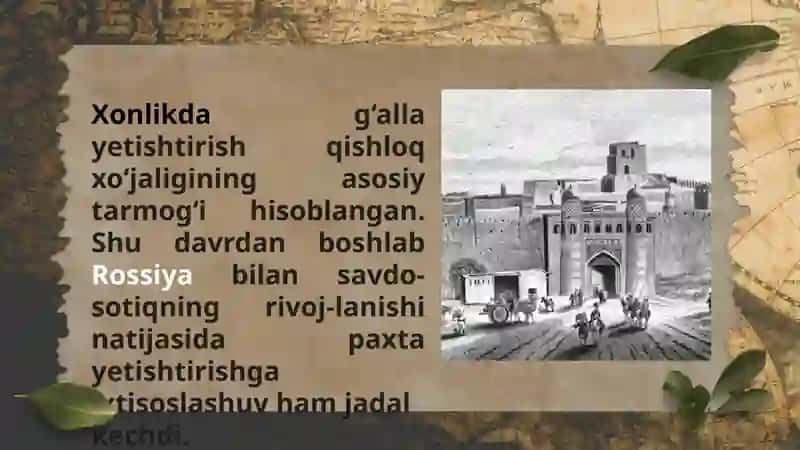 XIX ASRNING IKKINCHI YARMI – XX ASRNING BOSHLARIDA XIVAXONLIGI 2