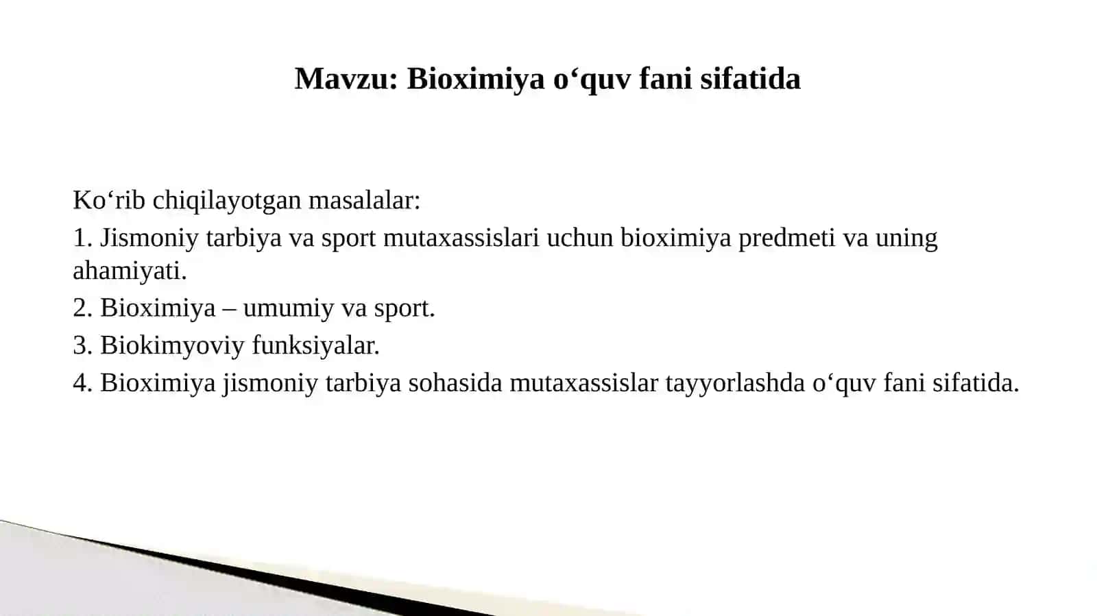 Bioximiya o‘quv fani sifatida 2