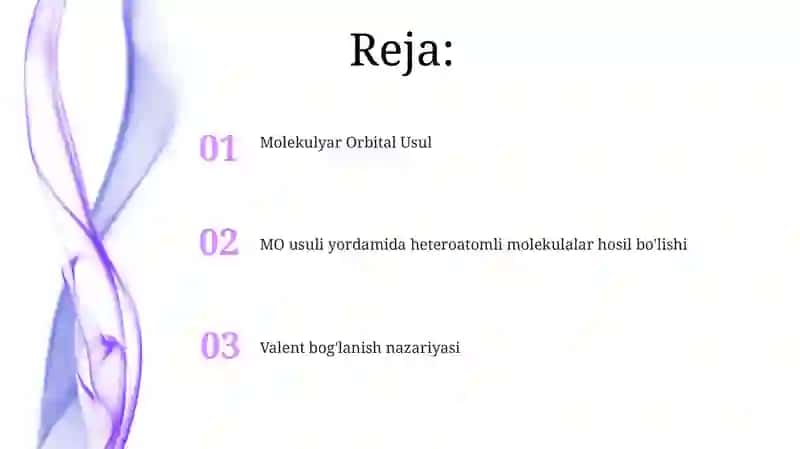 Valent bog'lar nazariyasi 2