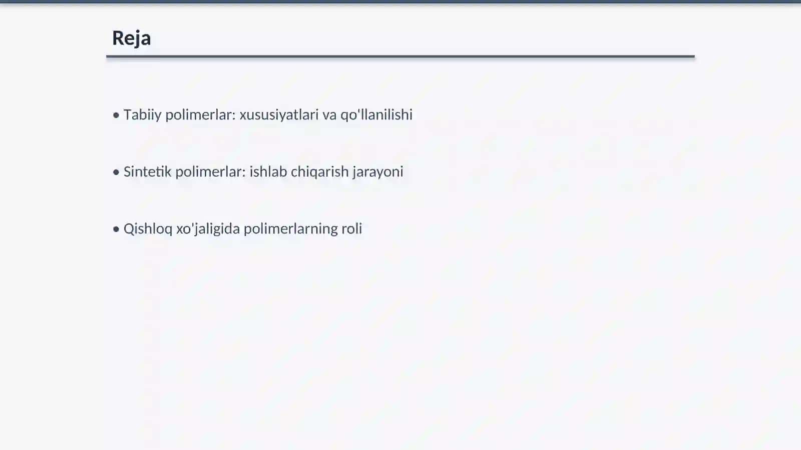 Tаbiiy vа sintеtik pоlimеrlаr аsоsidа qishlоq хo‘jаligi uchun muhim yangi prеpаrаtlаr ishlаb chiqаrish 2