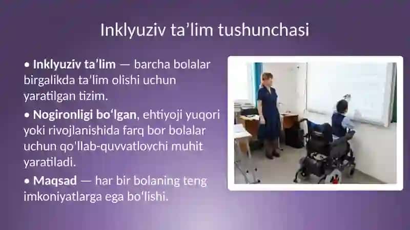Inklyuziv ta'lim sinflari va boshlang'ich tayanch korreksion sinflarga qabul qilinmaydigan bolalar 2