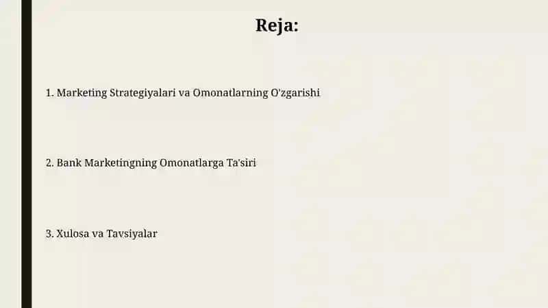 Bank marketingining mohiyati va turlari 2