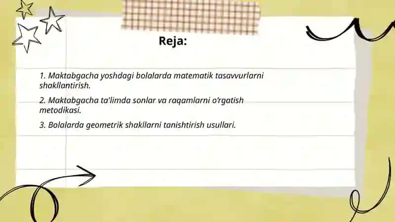 Maktabgacha yoshdagi bolalarning matematik rivojlanishining nazariy asoslari 2