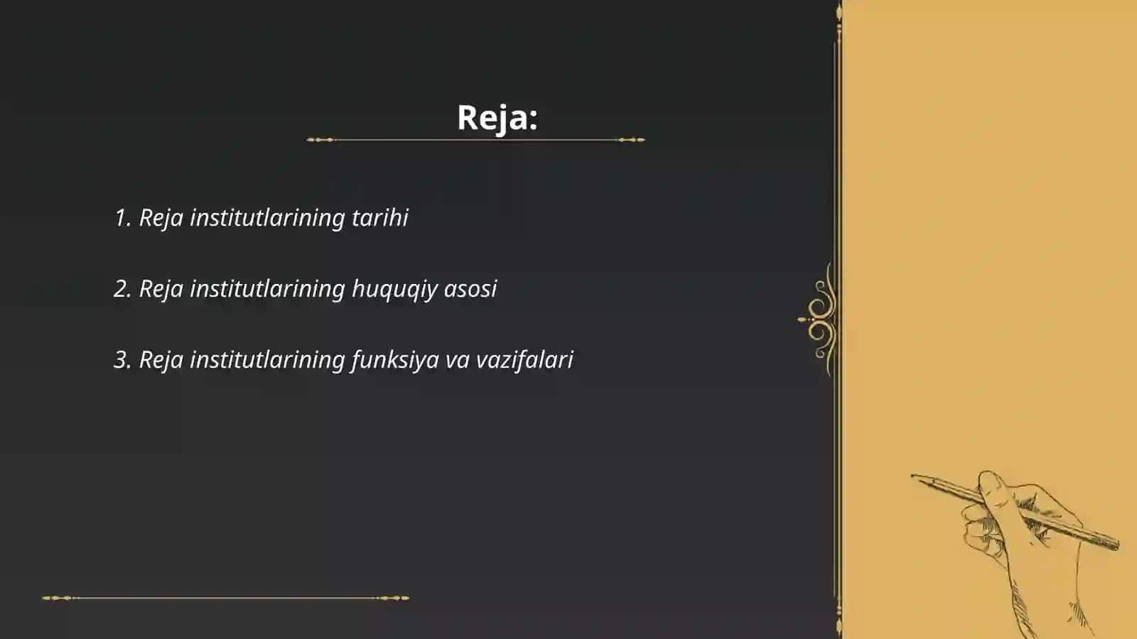 Reja institutlari 2