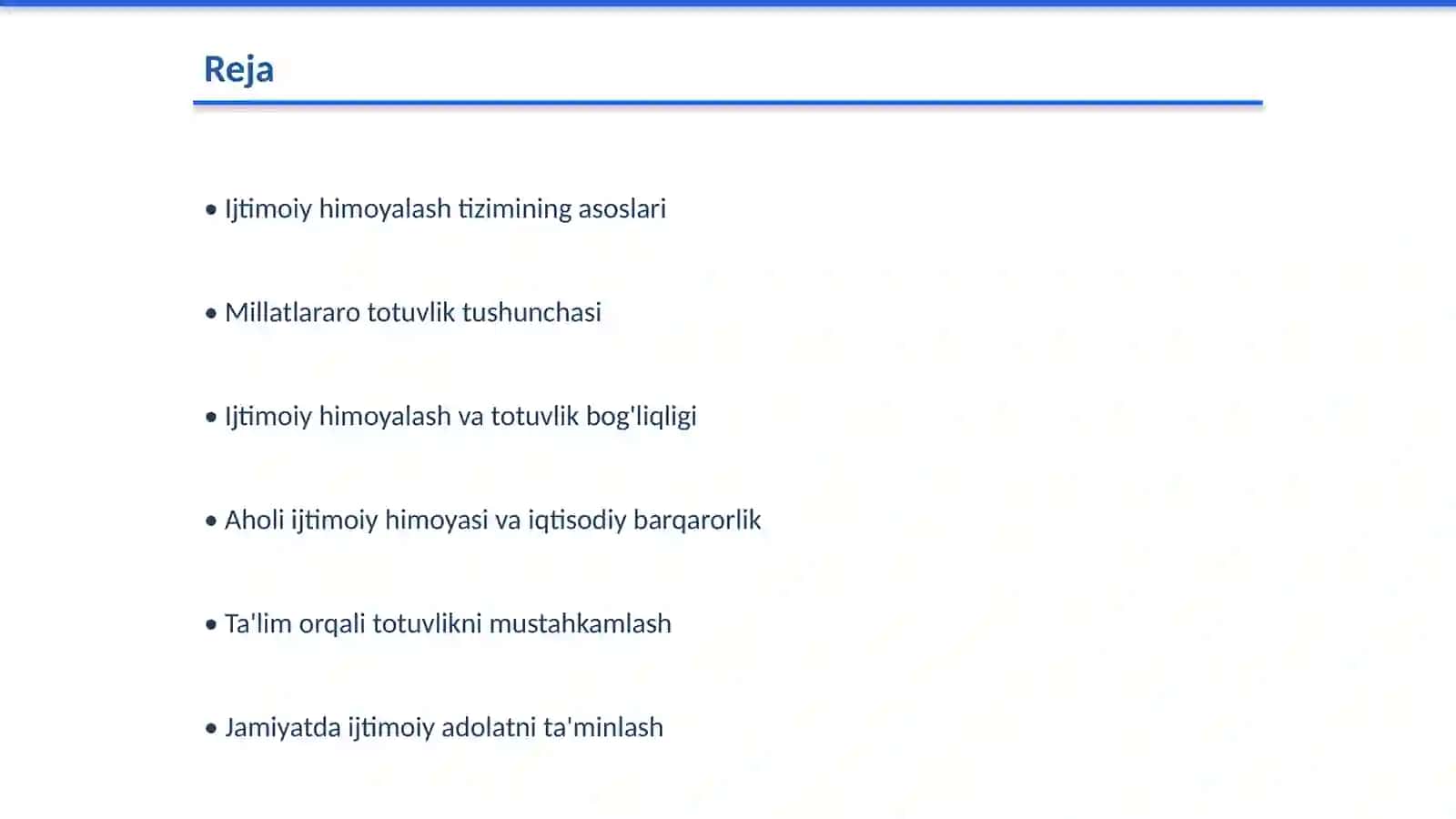 Aholini ijtimoiy himoyalash va millatlararo totuvlikning mustahkamlanishi 2