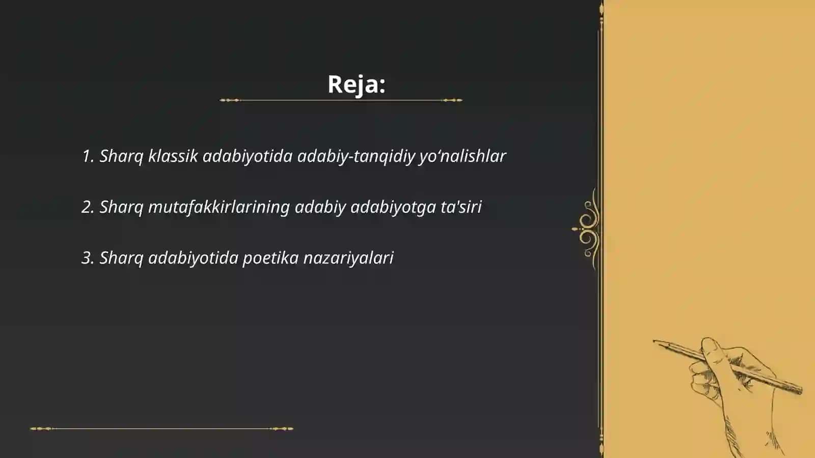 Sharq klassik adabiyotida adabiy-tanqidiy fikrlar taraqqiyoti 2