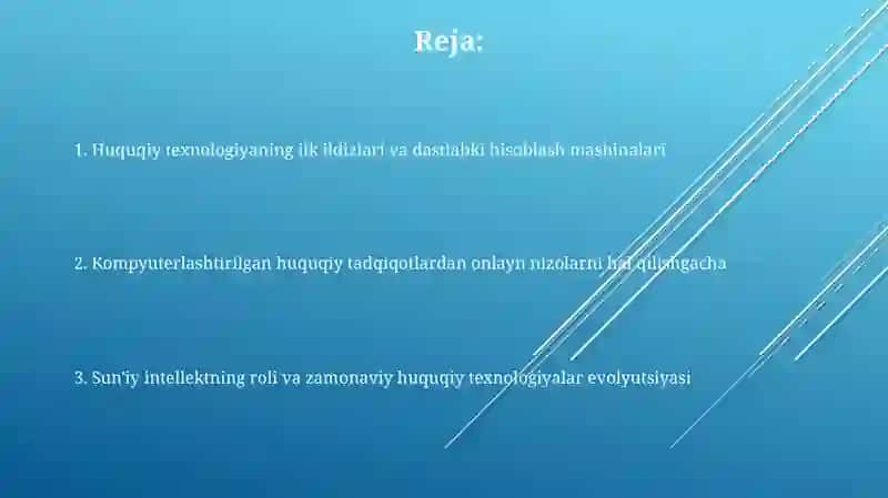 Legal techning tarixiy kelib chiqishi 2
