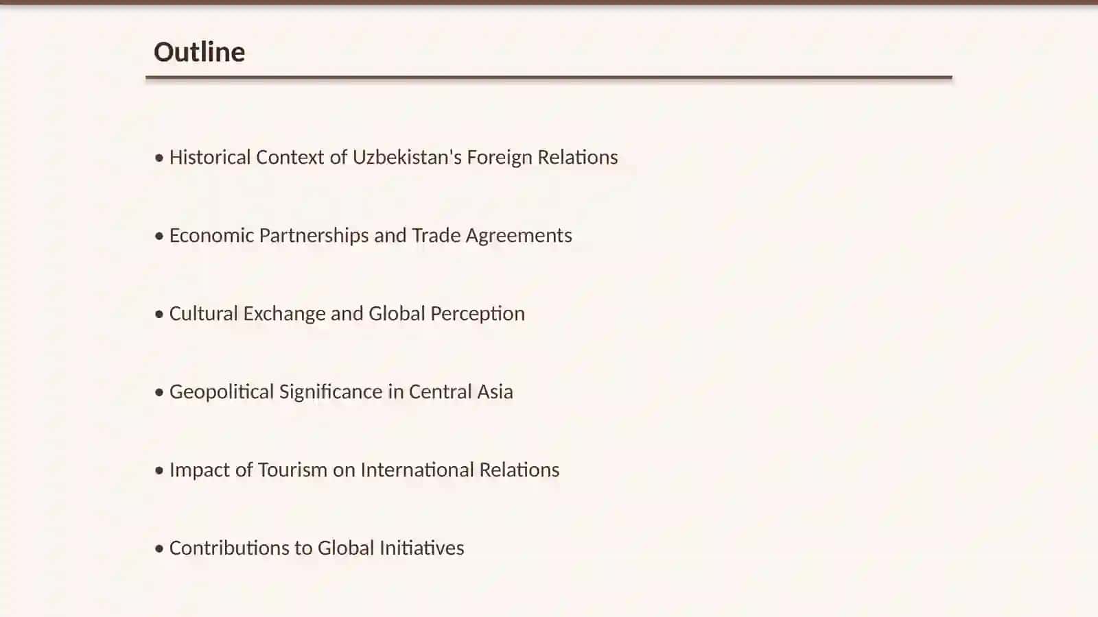 Uzbekistan and the world 2