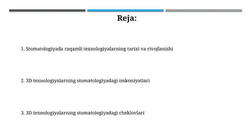 Stomatologiyada raqamli texnologiyalar tarixi 2