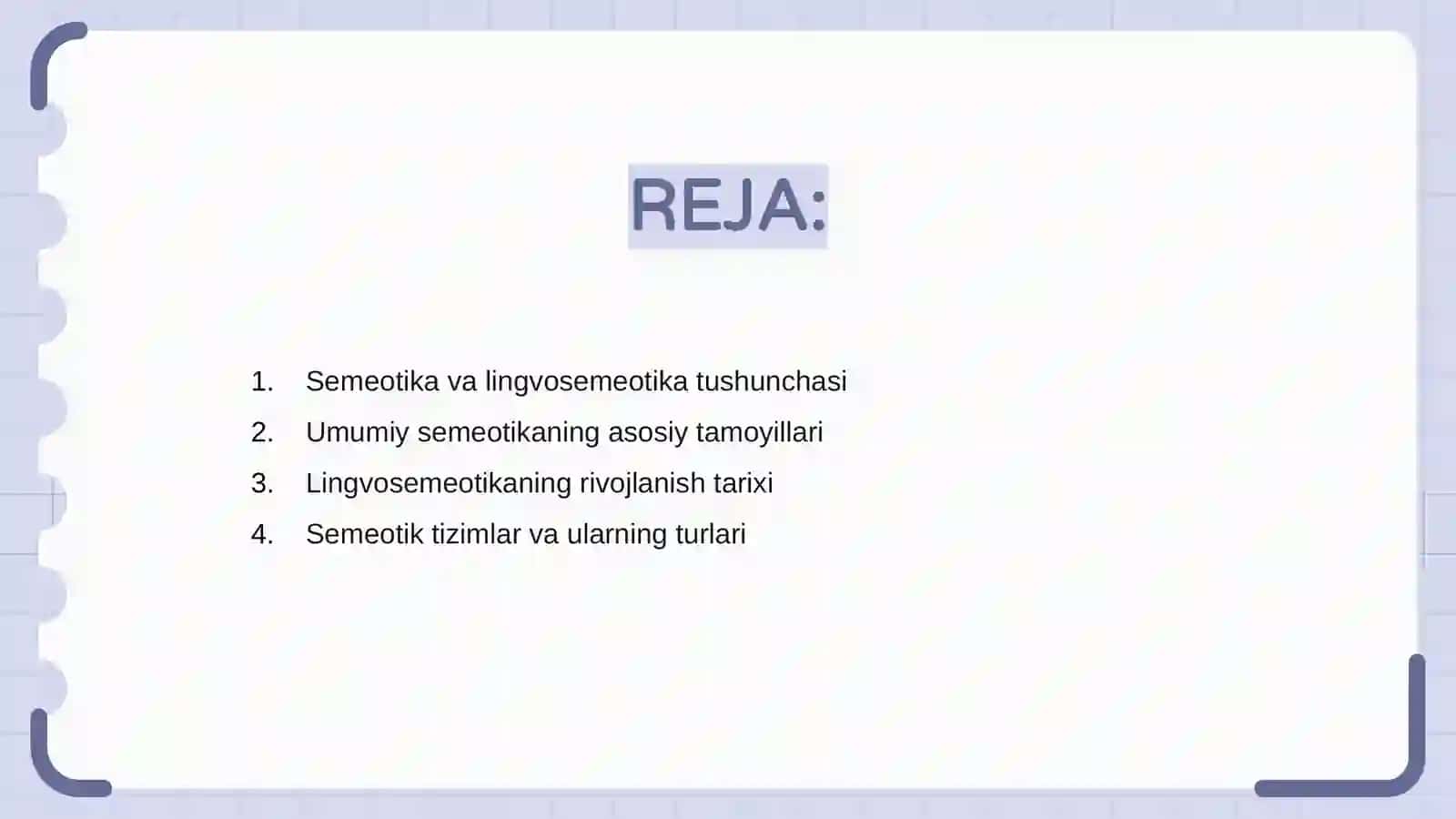 Umumiy semeotika va lingvosemeotika tarfi va tadqiqot obektlar 2