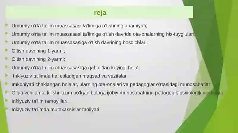 Inklyuziv ta’limning psixologik-pedagogik va tashkiliy shartlari 2